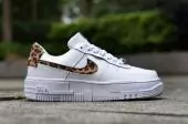 chaussures casual femme air force 1 pixel nike white leopard